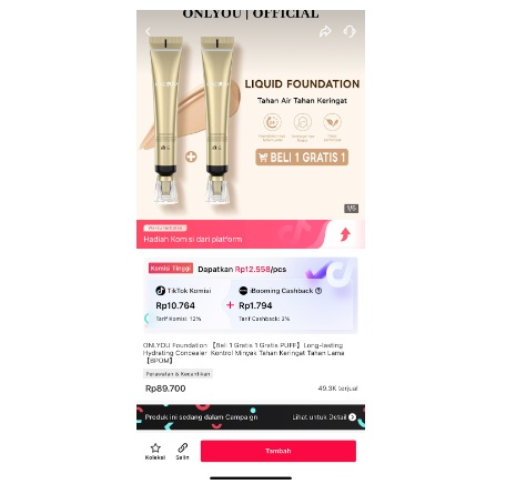 Link Produk Ke Akun Tiktok