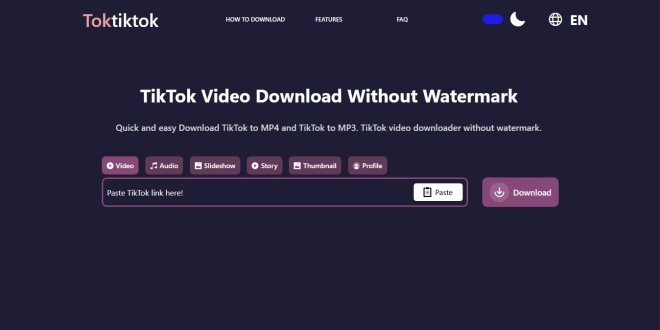 Mengenal Toktiktok Situs Web Tiktok Downloader tanpa Watermark